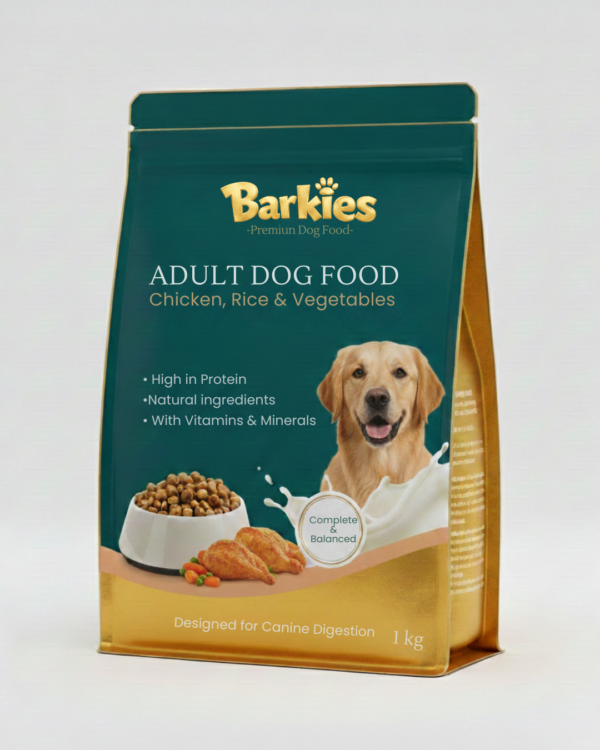 Barkies Adult Dog Food, Chicken, Rice & Vegetables