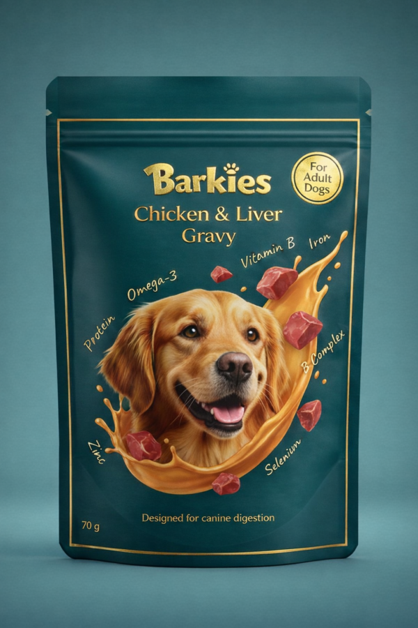 Barkies Adult Gravy Chicken & Liver